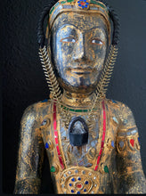 Load image into Gallery viewer, Black Leather & Chain Necklace w/ Quartz (SALE)