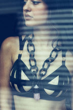 Load image into Gallery viewer, Leather Chain & Rose Quartz Necklace