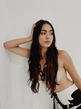 Load image into Gallery viewer, Leather Chain & Rose Quartz Necklace