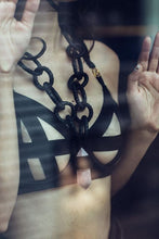 Load image into Gallery viewer, Leather Chain & Rose Quartz Necklace