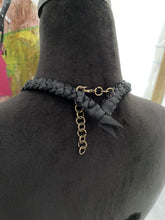 Load image into Gallery viewer, Black Leather Fringe Harness - upcycled (SALE)