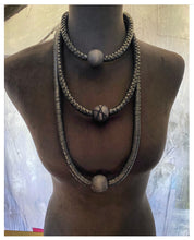 Load image into Gallery viewer, Leather Tiered Necklace