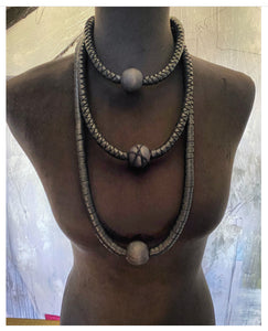 Leather Tiered Necklace