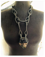 Load image into Gallery viewer, Black Leather Chain &amp; Garden Quartz Necklace