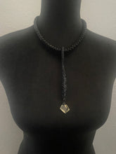 Load image into Gallery viewer, A Faceted Citrine &amp; Leather Drop Necklace