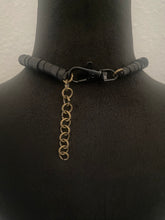 Load image into Gallery viewer, A Faceted Citrine &amp; Leather Drop Necklace