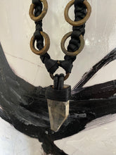 Load image into Gallery viewer, Black Warrior Necklace w/ Rutilated Quartz