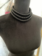 Load image into Gallery viewer, Leather Tiered Collar Necklace