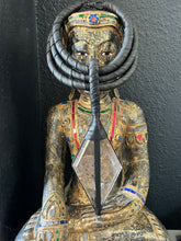 Load image into Gallery viewer, A. Black Leather Choker w/ Epic Smokey Quartz