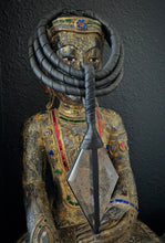 Load image into Gallery viewer, A. Black Leather Choker w/ Epic Smokey Quartz