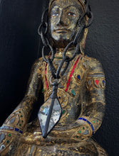 Load image into Gallery viewer, A. Black Leather Chain &amp; Diamond Quartz