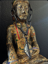 Load image into Gallery viewer, A. Black Leather Chain &amp; Diamond Quartz