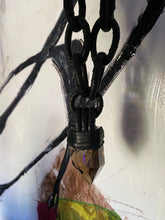 Load image into Gallery viewer, Black Leather Chain &amp; Smokey Quartz Necklace