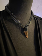 Load image into Gallery viewer, Chain &amp; Rutilated Quartz Necklace w/ Leather