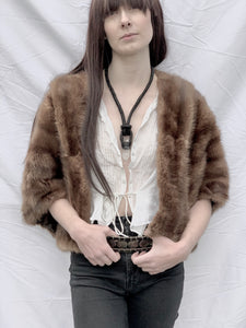 Leather & Crystal Necklace